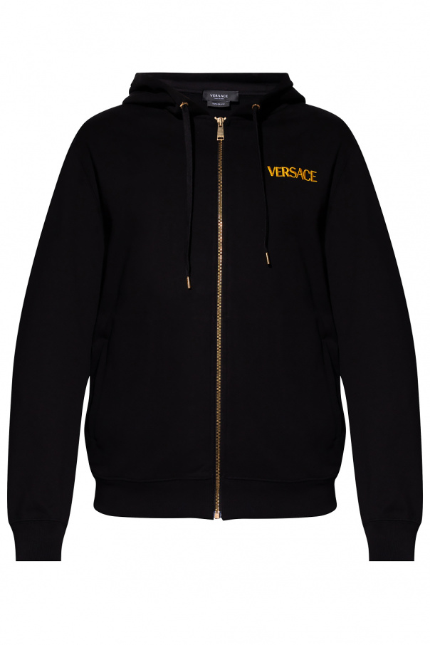 Versace Logo-embroidered hoodie